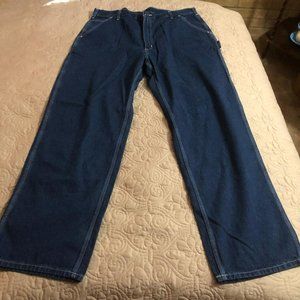 NEW! Carhartt Carpenter Dungaree Fit Blue Jeans Men's Size 40x34
